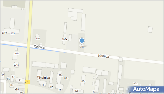 Kolnica, Kolnica, 107, mapa Kolnica