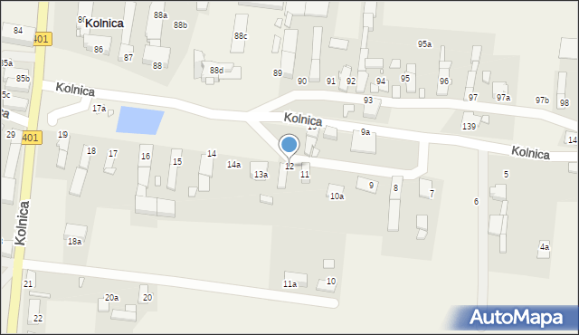 Kolnica, Kolnica, 12, mapa Kolnica