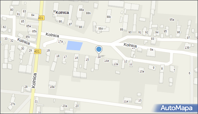 Kolnica, Kolnica, 14, mapa Kolnica