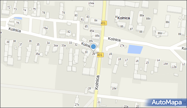 Kolnica, Kolnica, 29, mapa Kolnica