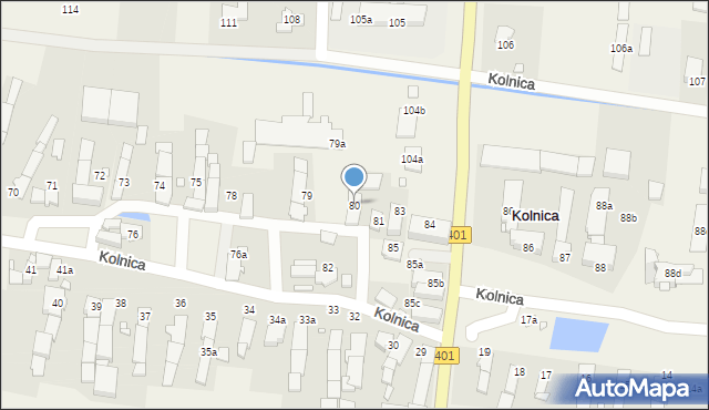 Kolnica, Kolnica, 80, mapa Kolnica