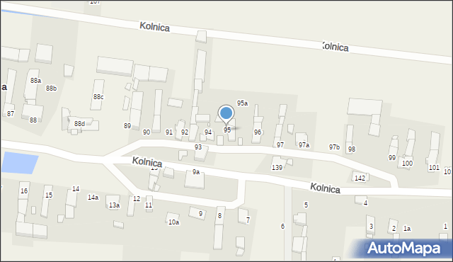 Kolnica, Kolnica, 95, mapa Kolnica