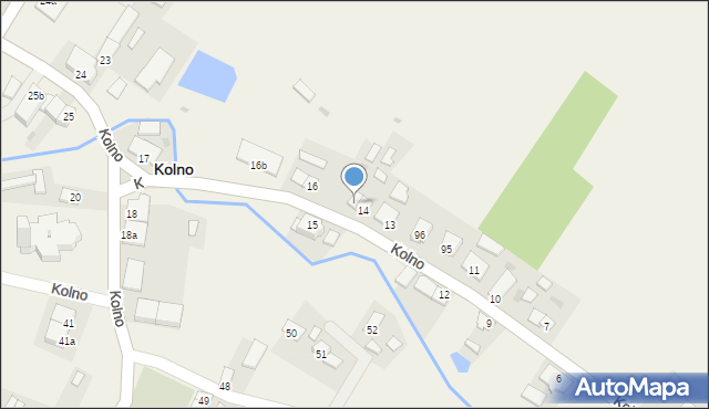 Kolno, Kolno, 14a, mapa Kolno