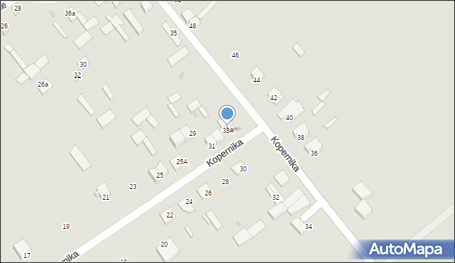Kolno, Kopernika Mikołaja, 33A, mapa Kolno