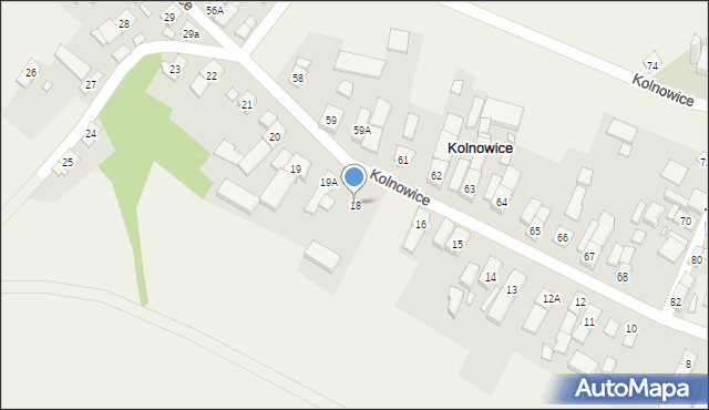 Kolnowice, Kolnowice, 18, mapa Kolnowice