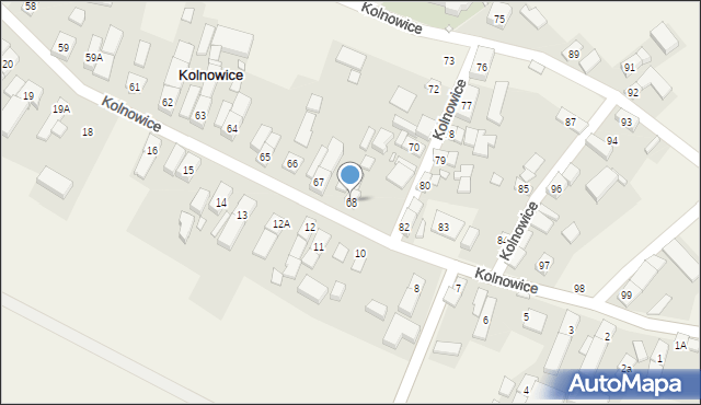 Kolnowice, Kolnowice, 68, mapa Kolnowice