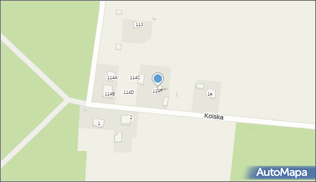 Koło, Koło, 114F, mapa Koło