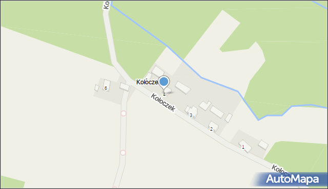 Kołoczek, Kołoczek, 4, mapa Kołoczek