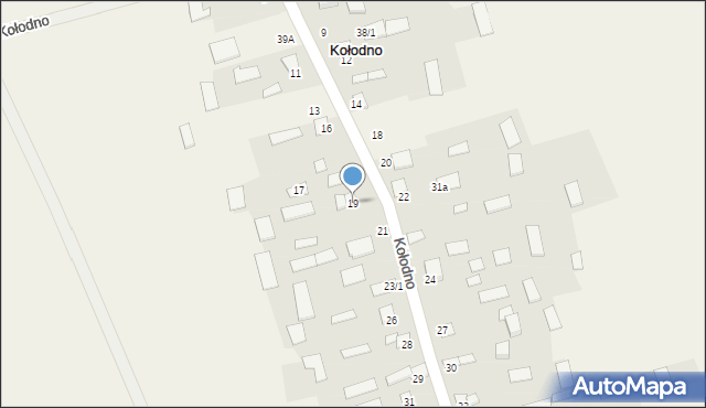 Kołodno, Kołodno, 19, mapa Kołodno