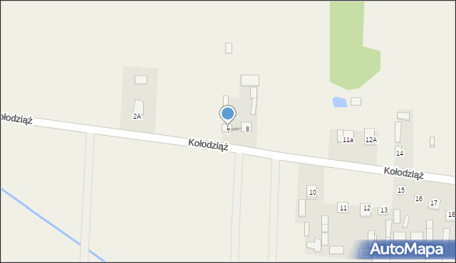 Kołodziąż, Kołodziąż, 7, mapa Kołodziąż