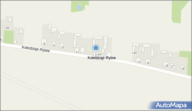 Kołodziąż-Rybie, Kołodziąż-Rybie, 12, mapa Kołodziąż-Rybie