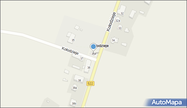 Kołodzieje, Kołodzieje, 35A, mapa Kołodzieje