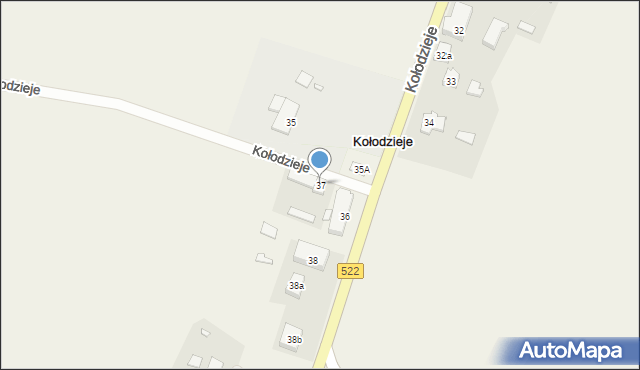 Kołodzieje, Kołodzieje, 37, mapa Kołodzieje