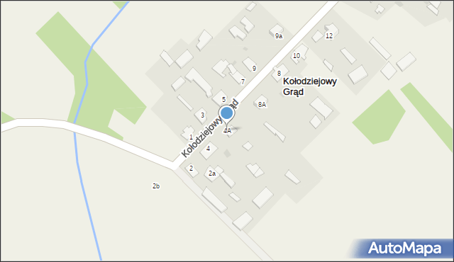 Kołodziejowy Grąd, Kołodziejowy Grąd, 4A, mapa Kołodziejowy Grąd