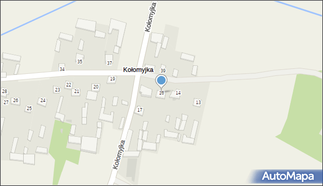 Kołomyjka, Kołomyjka, 16, mapa Kołomyjka