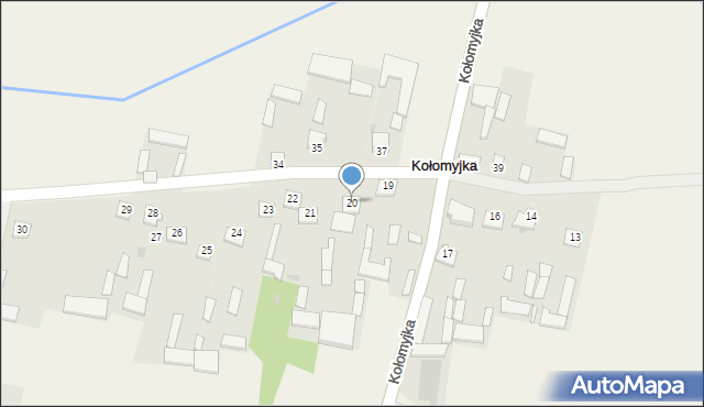 Kołomyjka, Kołomyjka, 20, mapa Kołomyjka