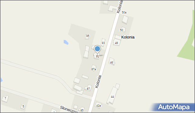 Kolonia, Kolonia, 91, mapa Kolonia