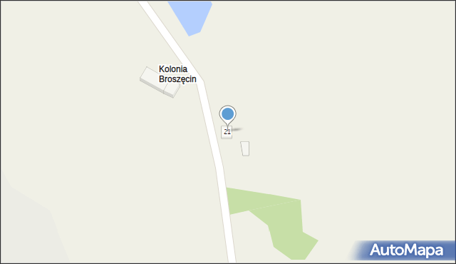 Kolonia Broszęcin, Kolonia Broszęcin, 21, mapa Kolonia Broszęcin