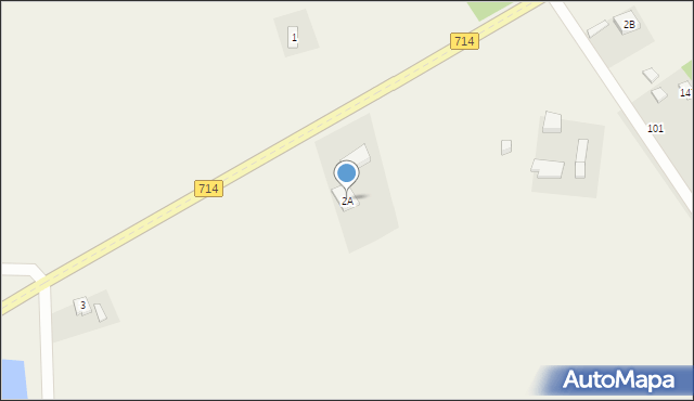 Kolonia Brużyca, Kolonia Brużyca, 2A, mapa Kolonia Brużyca