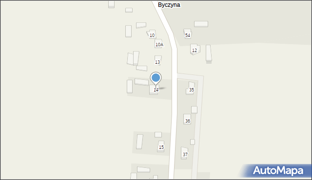 Kolonia Byczyna, Kolonia Byczyna, 14, mapa Kolonia Byczyna