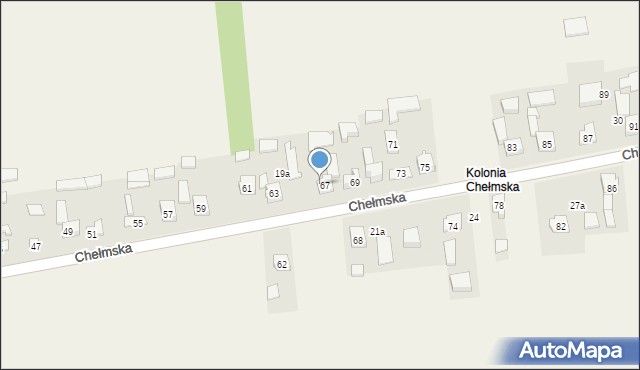 Kolonia Chełmska, Kolonia Chełmska, 19, mapa Kolonia Chełmska