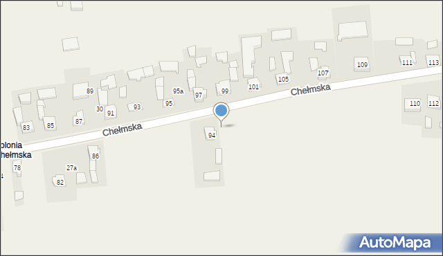 Kolonia Chełmska, Kolonia Chełmska, 33a, mapa Kolonia Chełmska