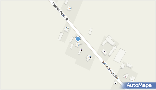 Kolonia Dębniak, Kolonia Dębniak, 5, mapa Kolonia Dębniak