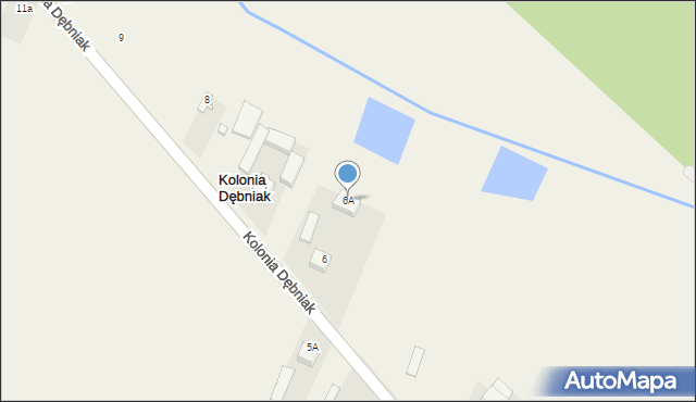 Kolonia Dębniak, Kolonia Dębniak, 6A, mapa Kolonia Dębniak