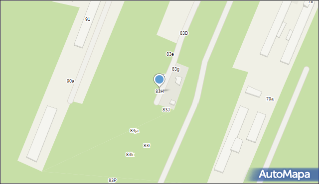 Kolonia Głowa, Kolonia Głowa, 83H, mapa Kolonia Głowa