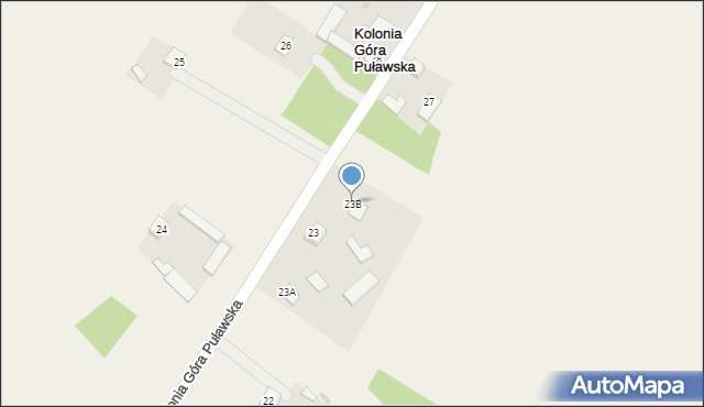 Kolonia Góra Puławska, Kolonia Góra Puławska, 23B, mapa Kolonia Góra Puławska