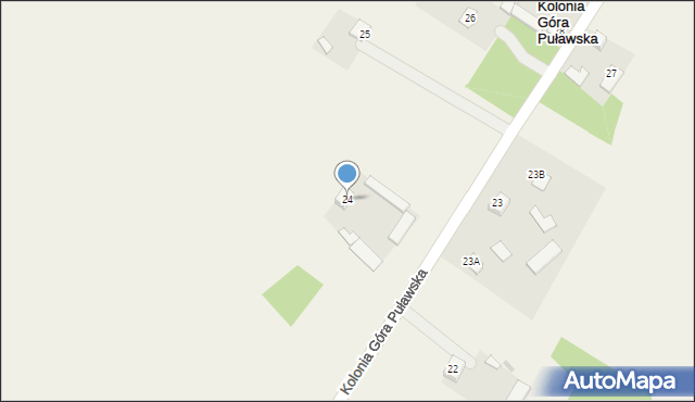 Kolonia Góra Puławska, Kolonia Góra Puławska, 24, mapa Kolonia Góra Puławska