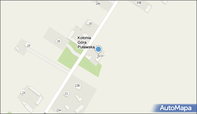 Kolonia Góra Puławska, Kolonia Góra Puławska, 27, mapa Kolonia Góra Puławska