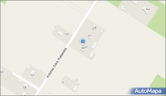 Kolonia Góra Puławska, Kolonia Góra Puławska, 31C, mapa Kolonia Góra Puławska