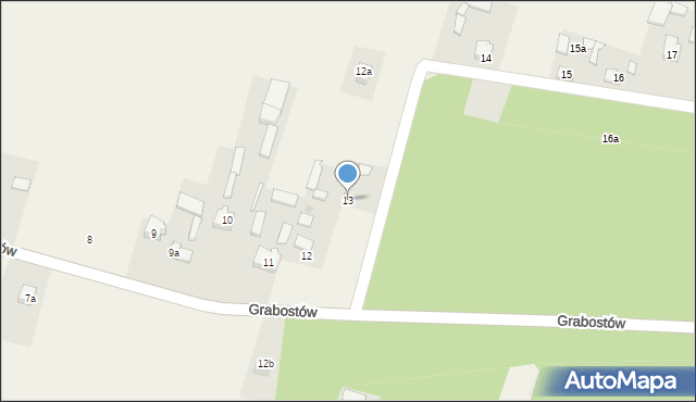 Kolonia Grabostów, Kolonia Grabostów, 13, mapa Kolonia Grabostów