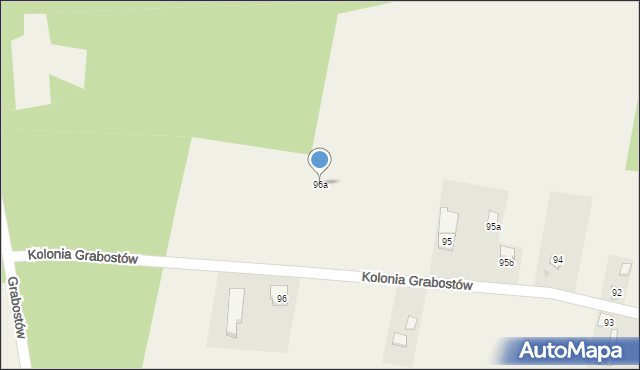 Kolonia Grabostów, Kolonia Grabostów, 96a, mapa Kolonia Grabostów