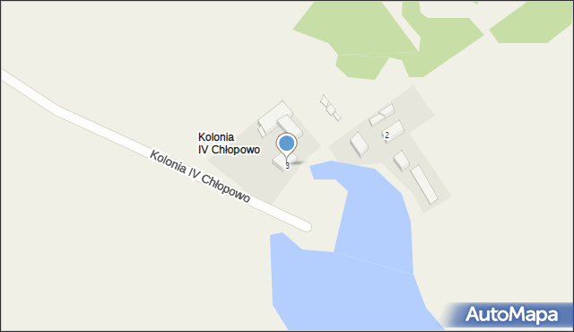 Kolonia IV Chłopowo, Kolonia IV Chłopowo, 3, mapa Kolonia IV Chłopowo