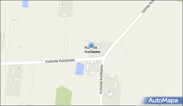 Kolonia Kociszew, Kolonia Kociszew, 1, mapa Kolonia Kociszew