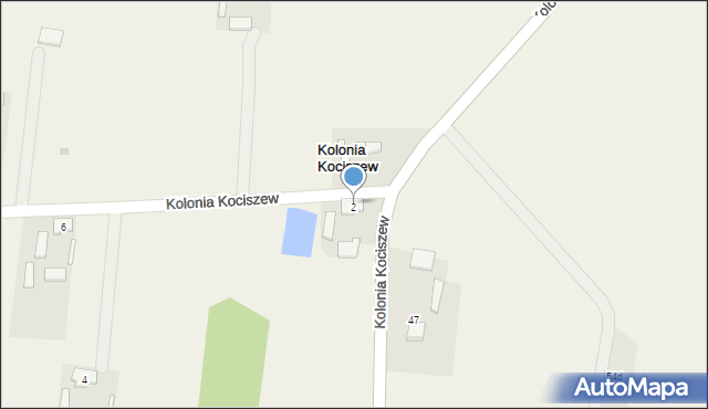 Kolonia Kociszew, Kolonia Kociszew, 2, mapa Kolonia Kociszew