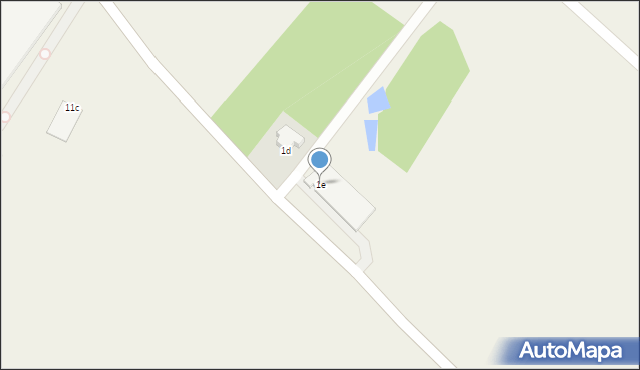 Kolonia Koplany, Kolonia Koplany, 1e, mapa Kolonia Koplany