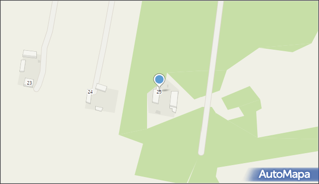 Kolonia Krzemieniewice, Kolonia Krzemieniewice, 25, mapa Kolonia Krzemieniewice