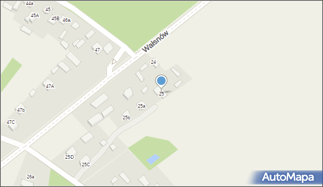 Kolonia Kuźnia, Kolonia Kuźnia, 25, mapa Kolonia Kuźnia