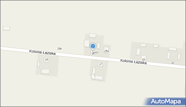 Kolonia Łaziska, Kolonia Łaziska, 18, mapa Kolonia Łaziska