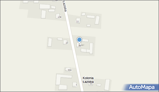 Kolonia Łaziska, Kolonia Łaziska, 34, mapa Kolonia Łaziska