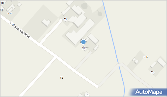 Kolonia Łaznów, Kolonia Łaznów, 54, mapa Kolonia Łaznów