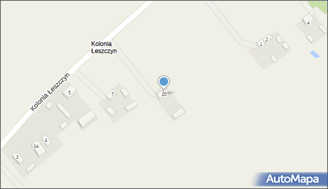 Kolonia Łeszczyn, Kolonia Łeszczyn, 10, mapa Kolonia Łeszczyn