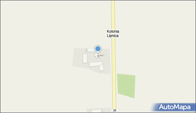 Kolonia Lipnica, Kolonia Lipnica, 6, mapa Kolonia Lipnica