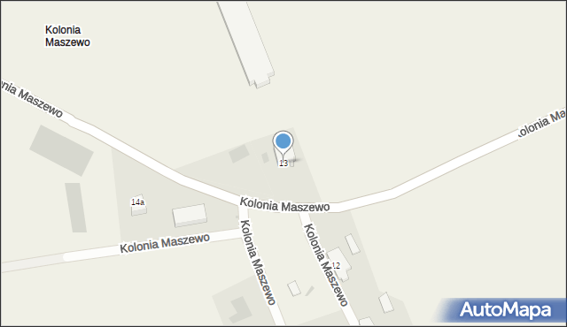 Kolonia Maszewo, Kolonia Maszewo, 13, mapa Kolonia Maszewo