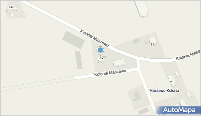 Kolonia Maszewo, Kolonia Maszewo, 14a, mapa Kolonia Maszewo