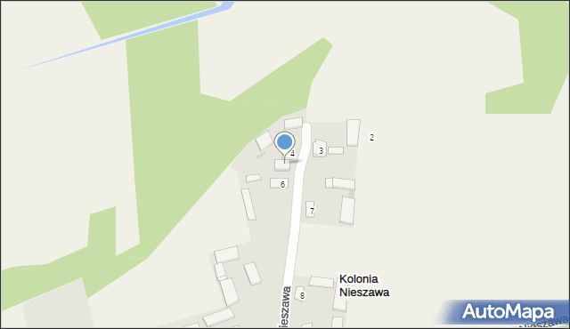 Kolonia Nieszawa, Kolonia Nieszawa, 5a, mapa Kolonia Nieszawa