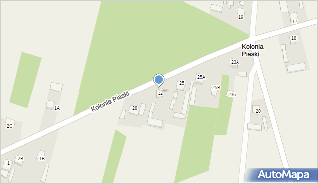 Kolonia Piaski, Kolonia Piaski, 24, mapa Kolonia Piaski